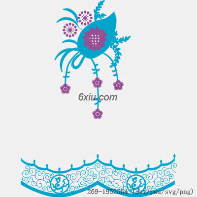 svg矢量绣花图下载