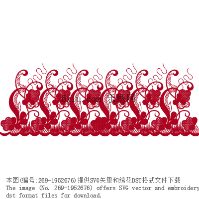 svg矢量绣花图下载