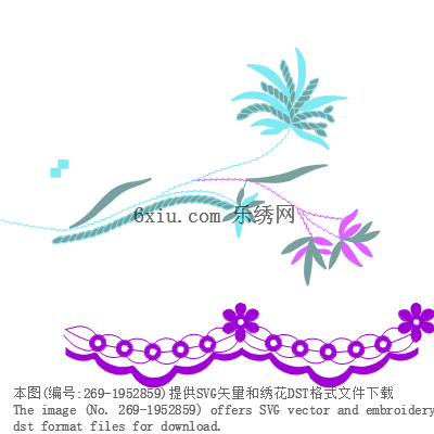 svg矢量绣花图下载