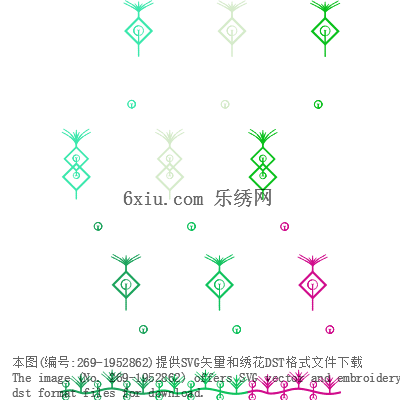 svg矢量绣花图下载