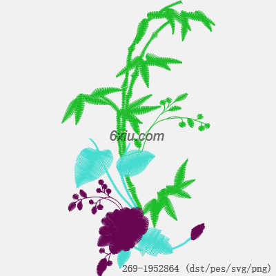 svg矢量绣花图下载