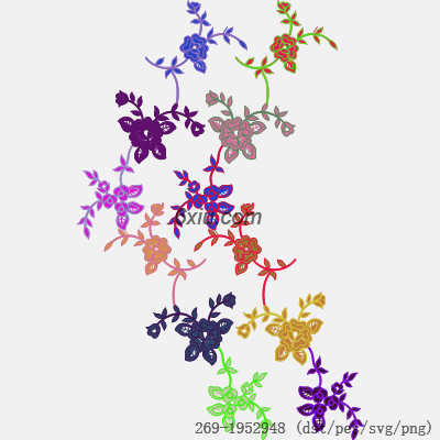 svg矢量绣花图下载
