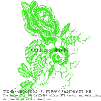 svg矢量绣花图下载