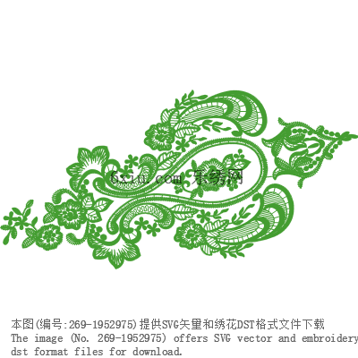 svg矢量绣花图下载