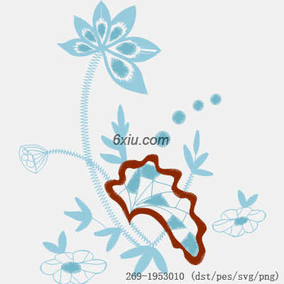 svg矢量绣花图下载
