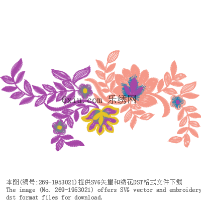 svg矢量绣花图下载