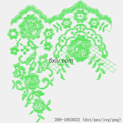 svg矢量绣花图下载