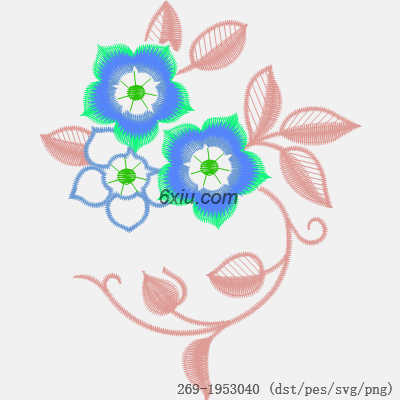 svg矢量绣花图下载