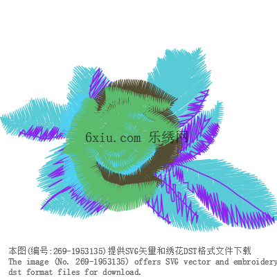 svg矢量绣花图下载