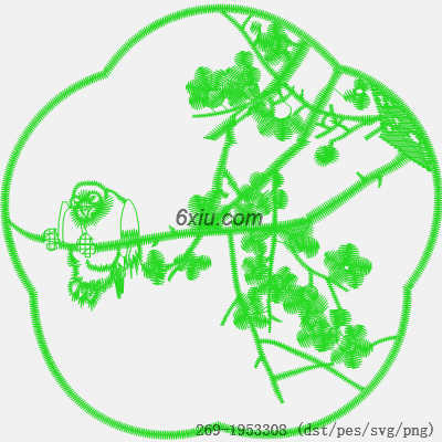 svg矢量绣花图下载