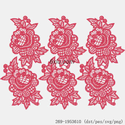 svg矢量绣花图下载