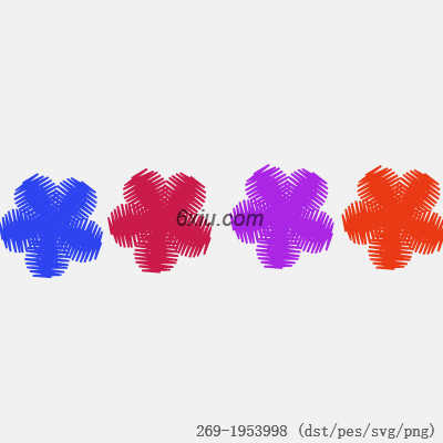 svg矢量绣花图下载