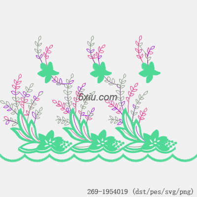 svg矢量绣花图下载