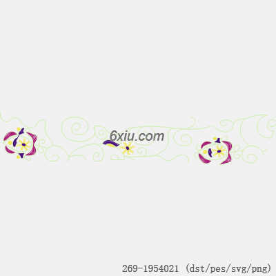 svg矢量绣花图下载