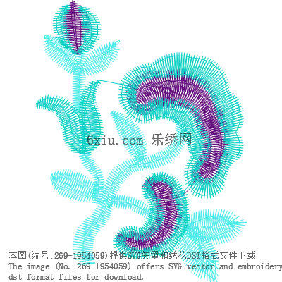 svg矢量绣花图下载