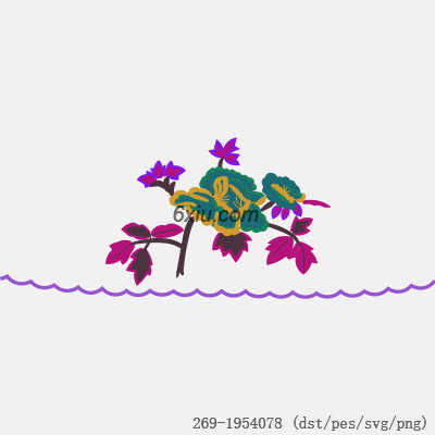 svg矢量绣花图下载
