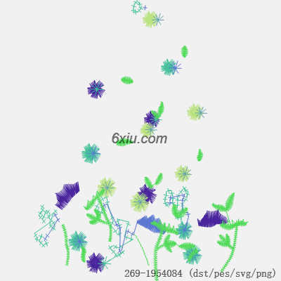 svg矢量绣花图下载