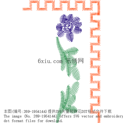 svg矢量绣花图下载