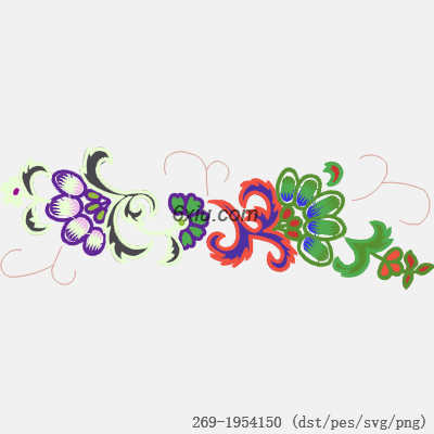 svg矢量绣花图下载