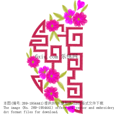 svg矢量绣花图下载