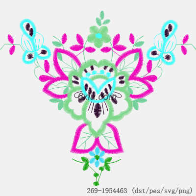 svg矢量绣花图下载