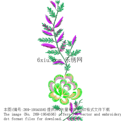 svg矢量绣花图下载