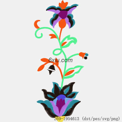 svg矢量绣花图下载