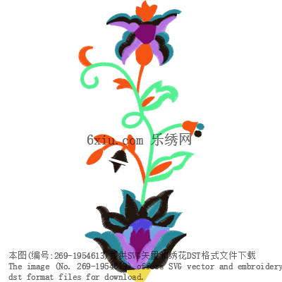 svg矢量绣花图下载