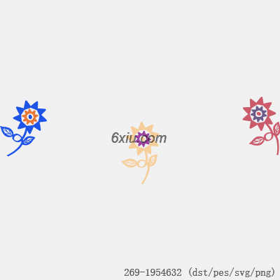 svg矢量绣花图下载