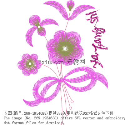 svg矢量绣花图下载