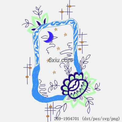 svg矢量绣花图下载