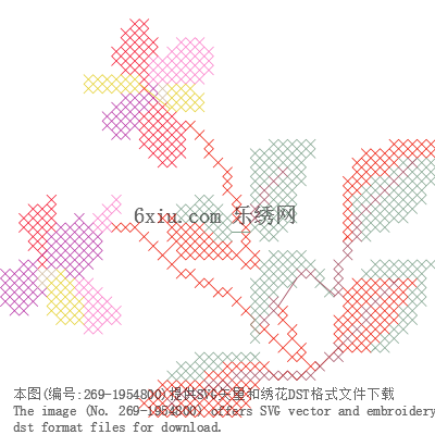svg矢量绣花图下载