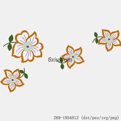 svg矢量绣花图下载