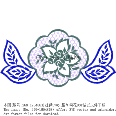 svg矢量绣花图下载