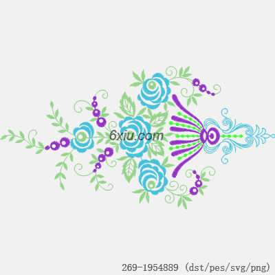 svg矢量绣花图下载