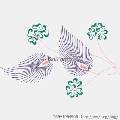 svg矢量绣花图下载