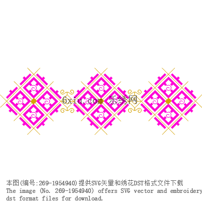 svg矢量绣花图下载