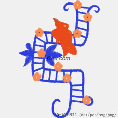 svg矢量绣花图下载