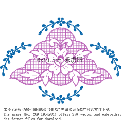 svg矢量绣花图下载
