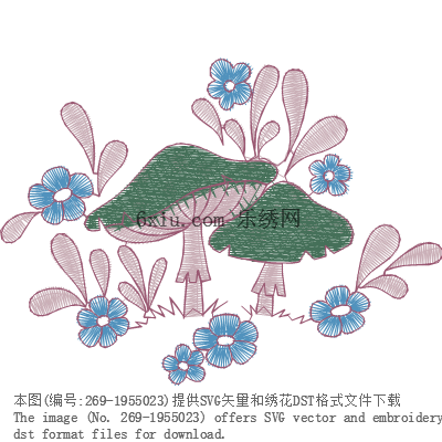 svg矢量绣花图下载