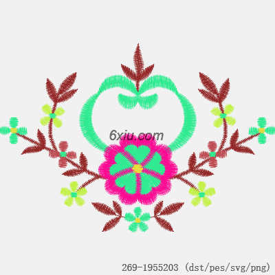 svg矢量绣花图下载