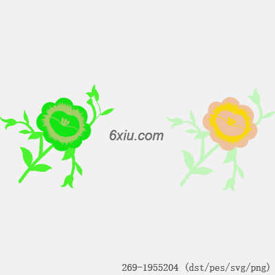 svg矢量绣花图下载