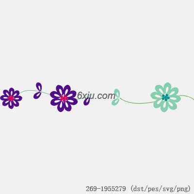 svg矢量绣花图下载