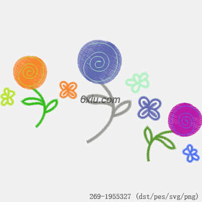 svg矢量绣花图下载