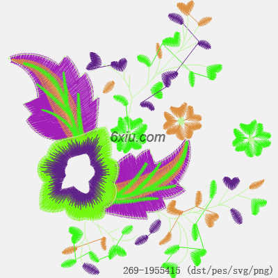 svg矢量绣花图下载