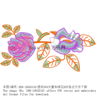 svg矢量绣花图下载