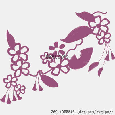 svg矢量绣花图下载