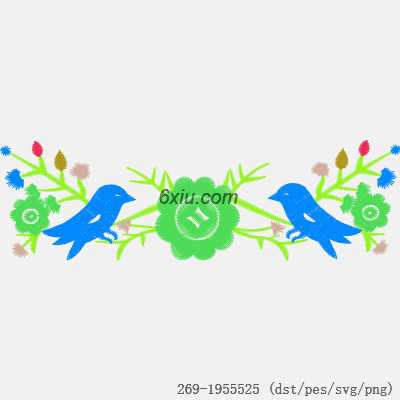 svg矢量绣花图下载
