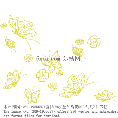 svg矢量绣花图下载
