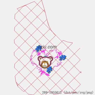 svg矢量绣花图下载